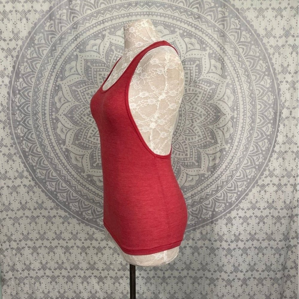 New $48 Free People - We The Free Tank Top Red Faded Shirt Racerback Small S